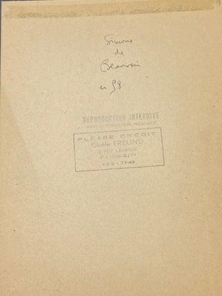 ORIGINAL 2 PAGE handwritten manuscript page by Simone De Beauvoir presumably from THE MANDARINS ORIGINAL SIGNED iconic photo of Simone De Beauvoir by Gisèle Freund