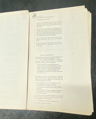 DEATH OF A LADY'S MAN.- LONG GALLEY PROOFS
