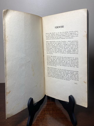 NOW IS THE PLACE inscribed by Layton to his brother with the "controversial forward still present"