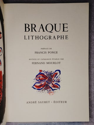 BRAQUE LITHOGRAPHE No. 3610 [Featuring 3 original colour lithograph]