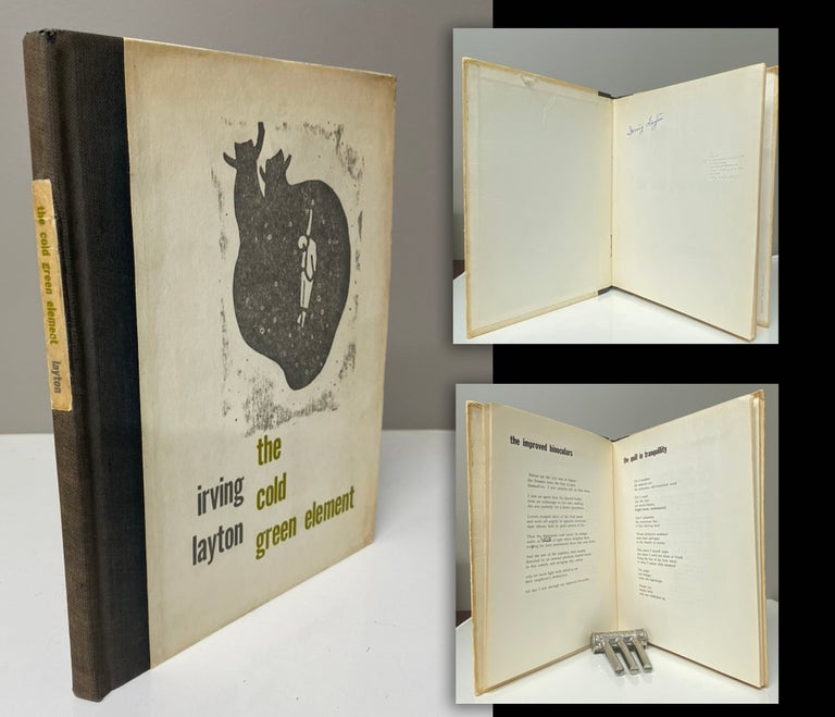 Item #33934 THE COLD GREEN ELEMENT signed by Layton. Irving Layton