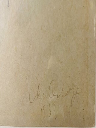 MOTHER AND CHILD Pencil Sketch signed and dated by Orloff