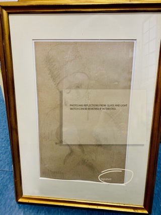 MOTHER AND CHILD Pencil Sketch signed and dated by Orloff