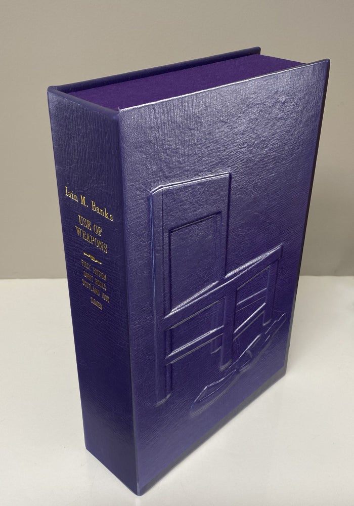 Item #33979 USE OF WEAPONS - Custom Clamshell Case Only. (NO BOOK INCLUDED). Iain M. Banks