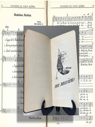 CHANSONS DU VIEUX QUÉBEC. Signed/ Signé Jean-Paul Gingras. No.12/25