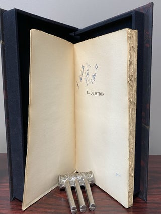 LA QUESTION - UNE VICTOIRE. Signed by Sartre