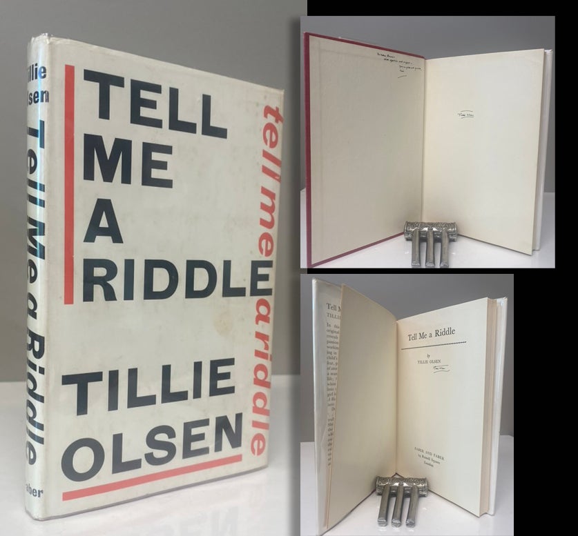 TELL ME A RIDDLE. Inscribed by Olsen | Tillie Olsen | First Edition