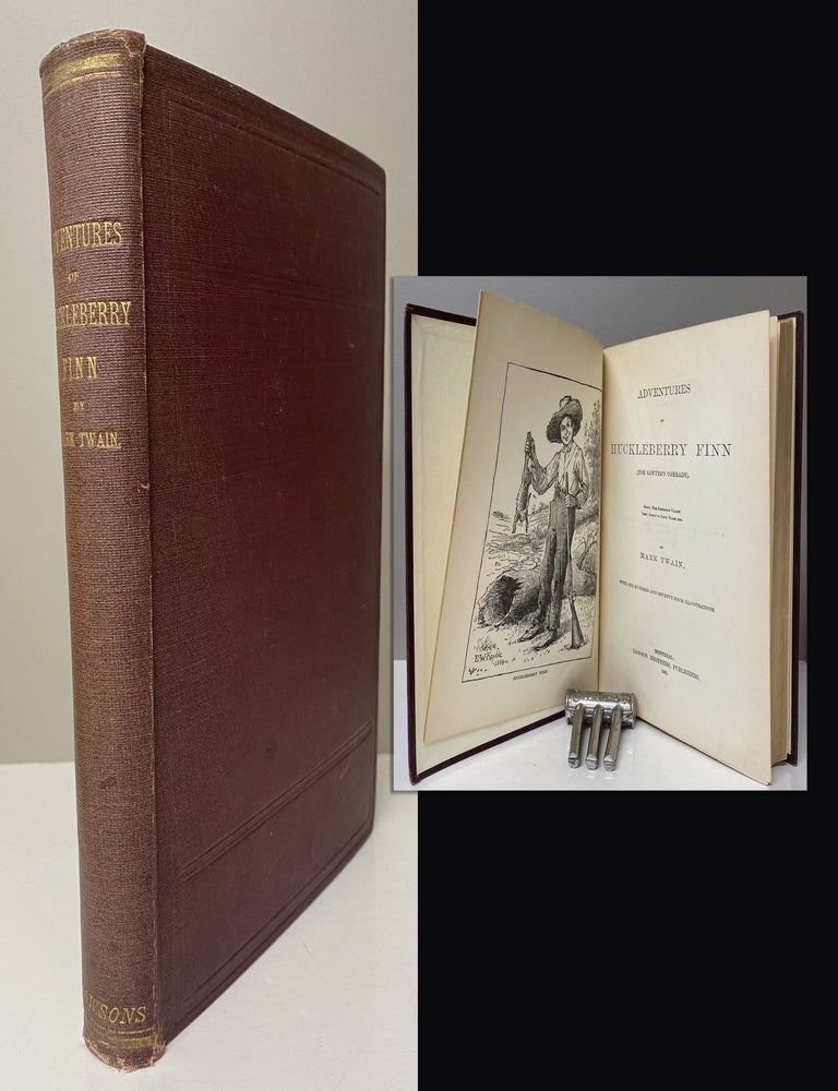 Item #34020 ADVENTURES OF HUCKLEBERRY FINN. (Tom Sawyer's Comrade). Mark Twain, S. Clemens