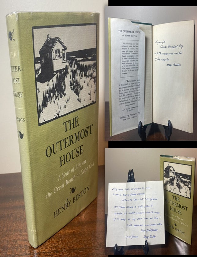 Item #34023 THE OUTERMOST HOUSE. A YEAR OF LIFE ON THE GREAT BEACH OF CAPE COD inscribed by Henry...