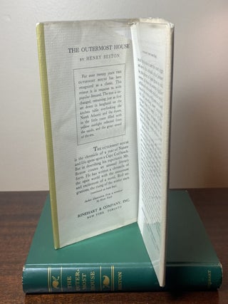 THE OUTERMOST HOUSE. A YEAR OF LIFE ON THE GREAT BEACH OF CAPE COD inscribed by Henry Beston with letter.