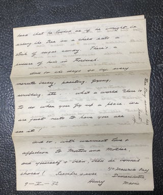 THE BOOK OF GALLANT VAGABONDS Family copy. Inscribed to his sister Margaret Beston who married F. Morton Smith, a Boston lawyer and former Harvard classmate of Henry Beston with a 3 page ALS and 2 cards.