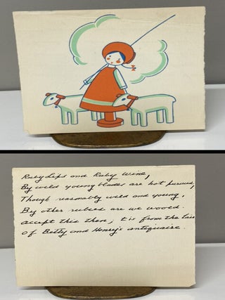 THE BOOK OF GALLANT VAGABONDS Family copy. Inscribed to his sister Margaret Beston who married F. Morton Smith, a Boston lawyer and former Harvard classmate of Henry Beston with a 3 page ALS and 2 cards.