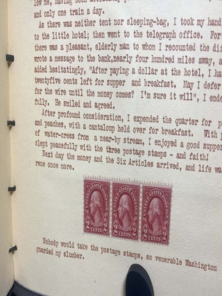 Volume I: A CAMPING TRIP WITHOUT A CAR 1927 Inscribed and signed by Frances G. Lauderback to her friend Marion Bettison Volume II: A SECOND CAMPING TRIP WITHOUT A CAR 1928 Original 1/1 Artist Books.