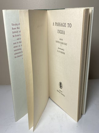 A PASSAGE TO INDIA: A Play E. M. Forster's personal copy.