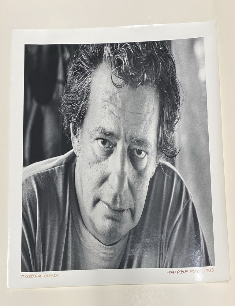 Item #34044 Original Photograph signed by John Reeves. Mordecai Richler, John Reeves