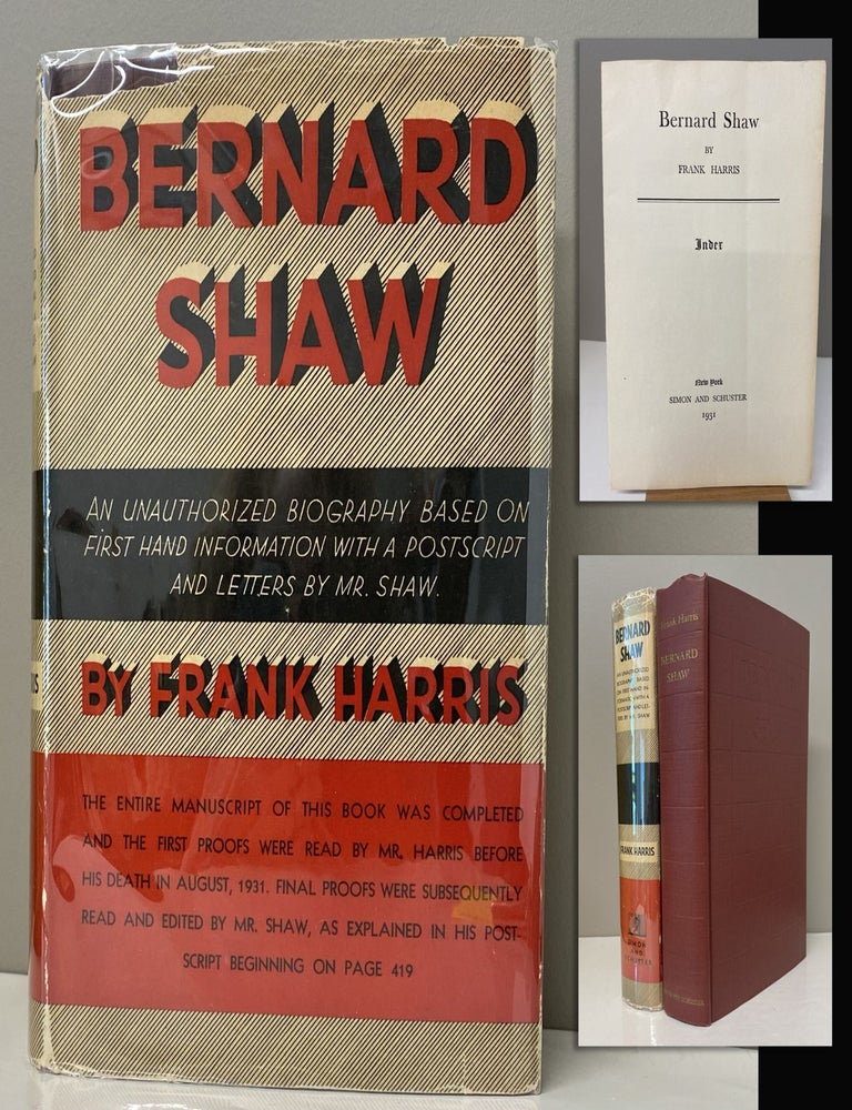 Item #34051 BERNARD SHAW. Frank Harris, Bernard Shaw