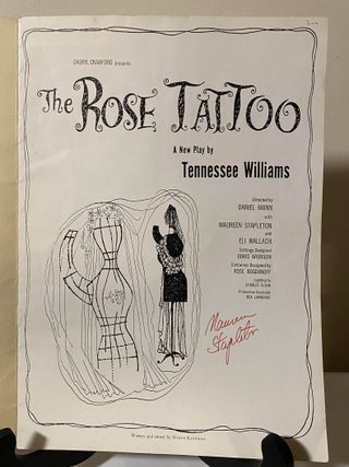 ROSE TATTOO - 1951 Original Theatre Program Maureen Stapleton / Sal Mineo Signed by Stapleton