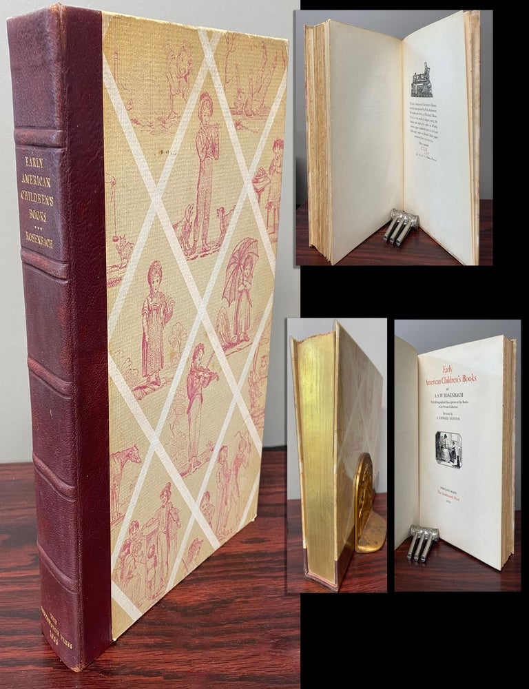Item #34115 EARLY AMERICAN CHILDREN'S BOOKS With Bibliographical Descriptions of the Books...