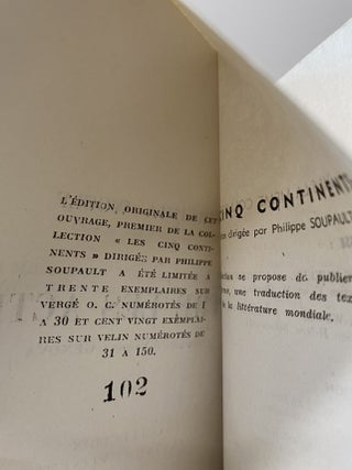 ENTRE LES ACTES (Between the Acts). #102 of 150 Limited Edition