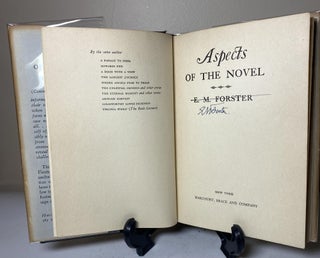 ASPECTS OF THE NOVEL Signed by Forster and previous owner's stamp Jesse George Murray writer.