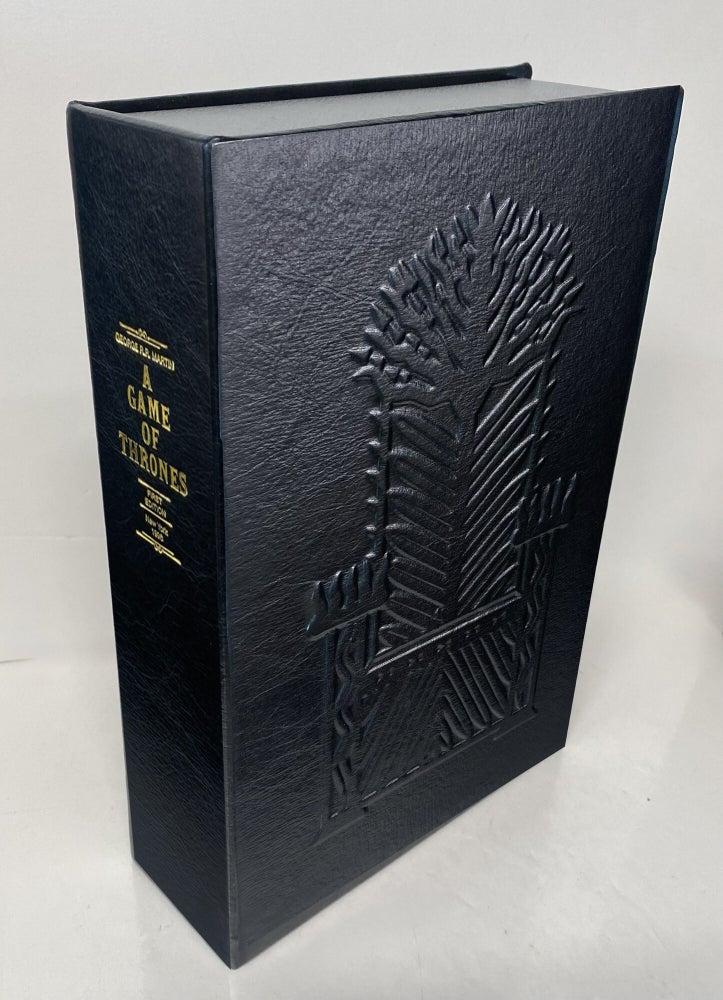 Item #34217 A GAME OF THRONES in Leather [Collector's Custom Clamshell case only - Not a...