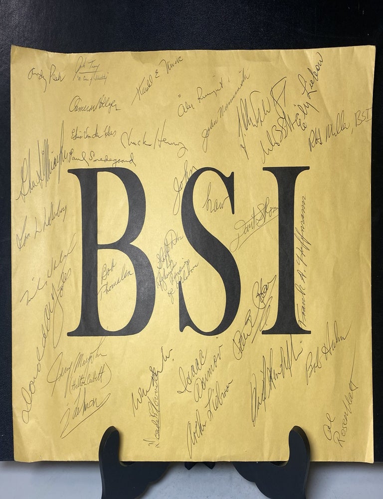Item #34234 Isaac Asimov and BAKER STREET IRREGULARS Signed Envelope. Issac Asimov, Baker Street...
