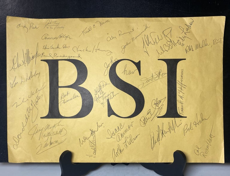 Item #34234 Isaac Asimov and BAKER STREET IRREGULARS Signed Envelope. Issac Asimov, Baker Street...