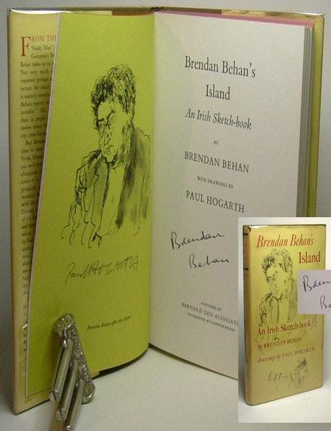 Item #34240 BRENDAN BEHAN'S ISLAND. AN IRISH SKETCH-BOOK. DRAWINGS BY PAUL HOGARTH Signed by...