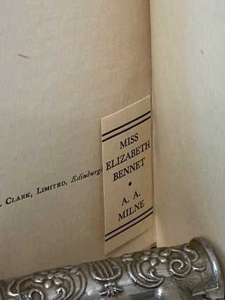 MISS ELIZABETH BENNET: A PLAY FROM “PRIDE AND PREJUDICE”