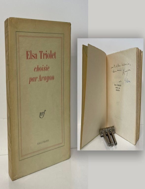 Item #34271 ELSA TRIOLET choisie par aragon. Sign&eacute; /Signed. Louis Aragon