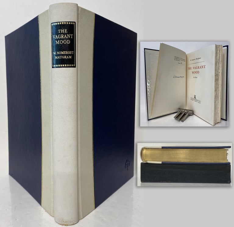 Item #34276 THE VAGRANT MOOD. SIX ESSAYS. Signed by Maugham. Number 20 of 500 copies. W....