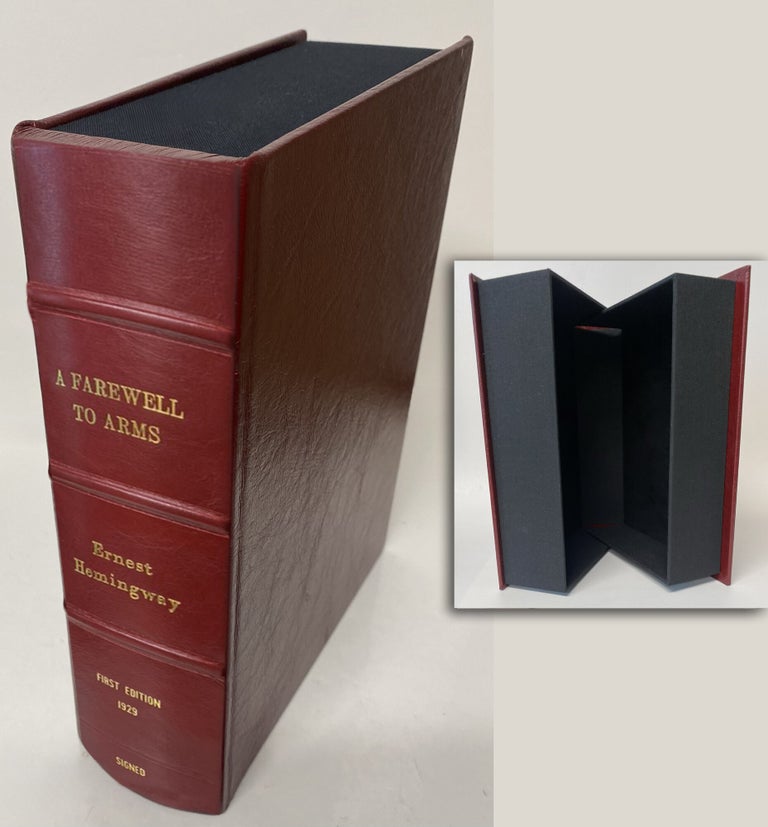 Item #34288 A FAREWELL TO ARMS. Custom Collector's Clamshell Case. Ernest Hemingway
