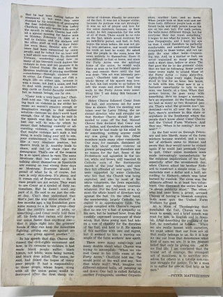 CESAR CHAVEZ. Signed by Matthiessen