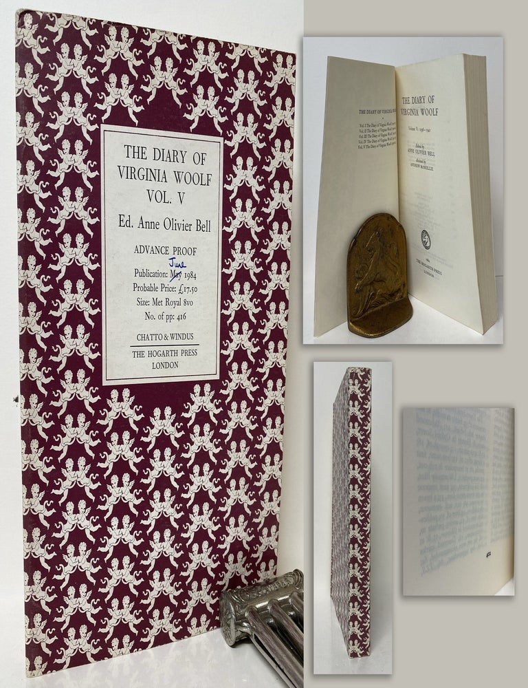 Item #34305 THE DIARY OF VIRGINIA WOOLF. (Volume 5 Advanced Proof). Virginia Woolf, Anne Olivier...
