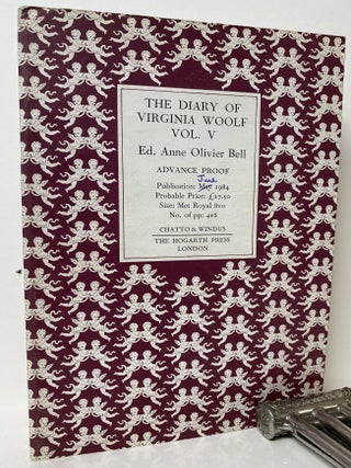 THE DIARY OF VIRGINIA WOOLF. (Volume 5 Advanced Proof).