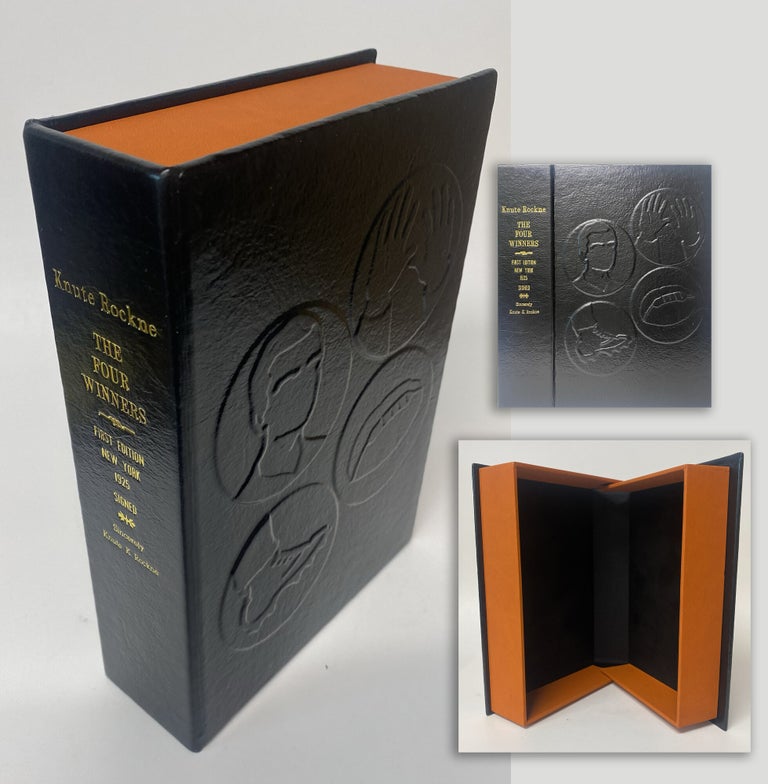 Item #34345 THE FOUR WINNERS: The Head, the Hands, the Foot, the Ball IN LEATHER [no book...