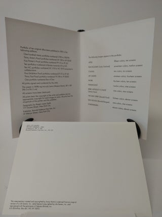 EXHIBITION CARDS FOR ADS&copy; SILKSCREEN EXHIBIT 1985 - Complete set of 10