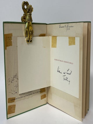 E.M. FORSTER WITH ORIGINAL CHRISTMAS GREETING CARD SIGNED BY LIONEL AND DIANA TRILLING.