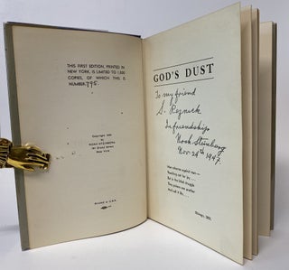 GOD'S DUST. Presentation copy inscribed by Steinberg. No. 795/1000