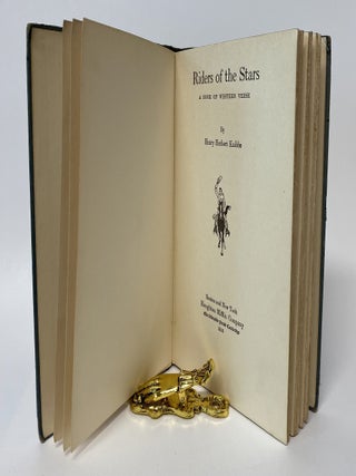 RIDERS OF THE STARS: A Book of Western Verse. handwritten presentation inscription by Robert F. McGraw ("R.F."), the very individual to whom Henry Herbert Knibbs dedicated this collection.