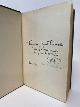 RIDERS OF THE STARS: A Book of Western Verse. handwritten presentation inscription by Robert F. McGraw ("R.F."), the very individual to whom Henry Herbert Knibbs dedicated this collection.