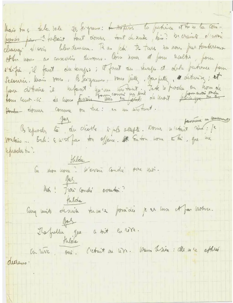 Item #34392 Le Diable et Le Bon Dieu. Manuscript handwritten by Sartre. Jean-Paul Sartre