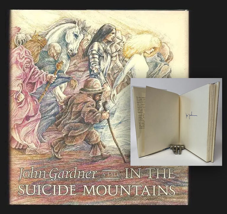Item #34405 IN THE SUICIDE MOUNTAINS. Signed by Gardner. John Gardner