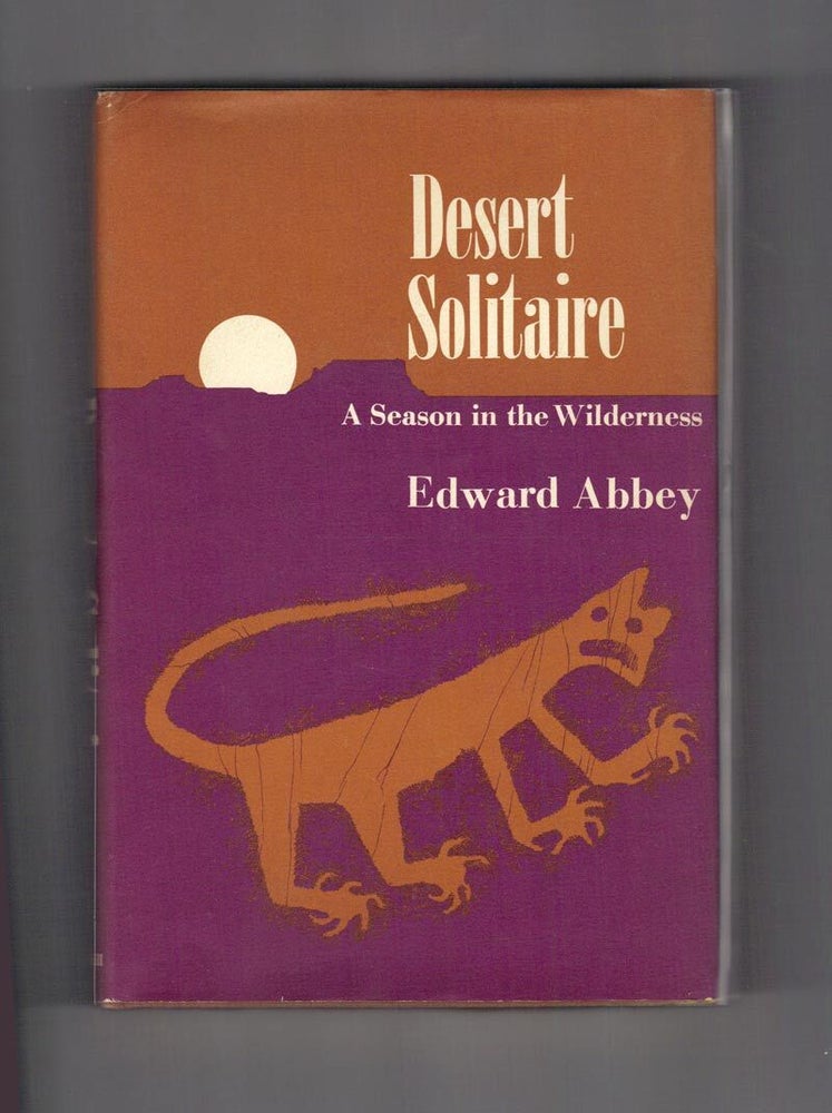 Item #34411 DESERT SOLITAIRE. A Season In The Wilderness. Review Copy. Edward Abbey