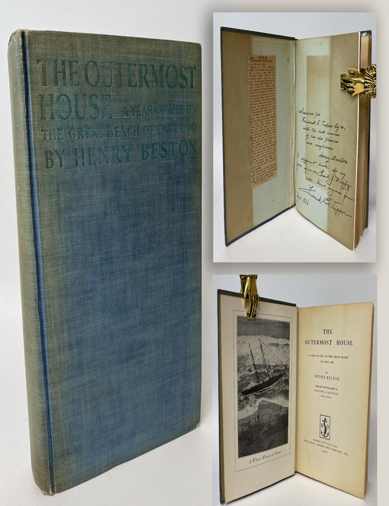 Item #34417 THE OUTERMOST HOUSE. A YEAR OF LIFE ON THE GREAT BEACH OF CAPE COD. Inscribed by...