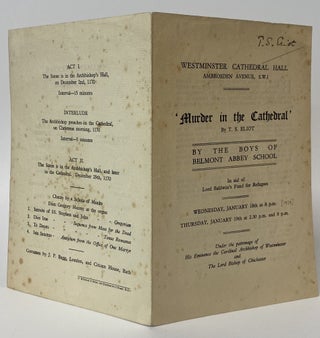 MURDER IN THE CATHEDRAL. Signed by Eliot