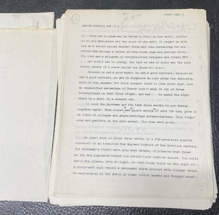 COUNT ZERO A remarkable and exceptionally scarce surviving production copy