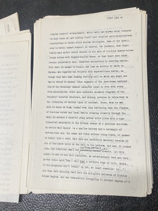 COUNT ZERO A remarkable and exceptionally scarce surviving production copy