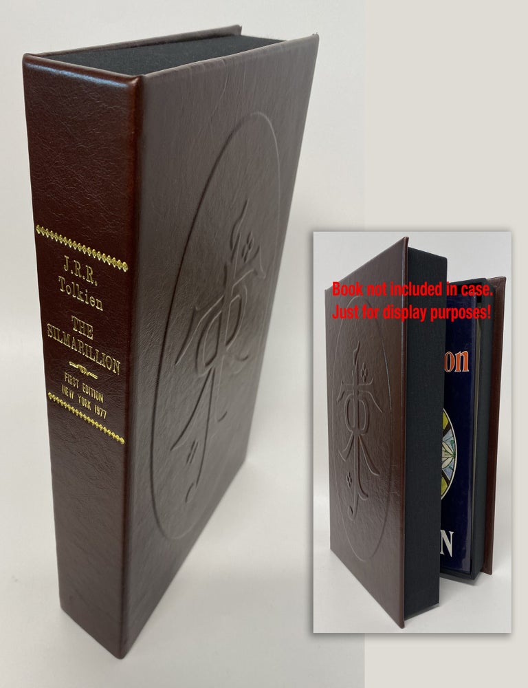 Item #34428 THE SILMARILLION Clamshell Case in Brown Leather [no book included]. J R. R. Tolkien
