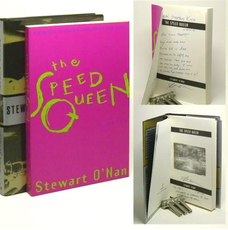 Item #34430 THE SPEED QUEEN inscribed by O'Nan to Chris Offutt. Stewart O'Nan